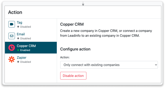Copper CRM integration
